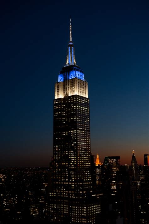 empire state building lights israel